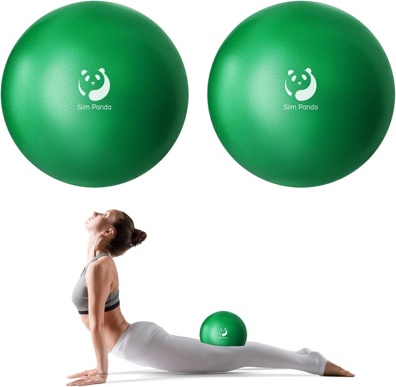 Slim Panda Pilates Ball, 9 Inch Small Exercise Ball, Anti Burst Mini Yoga Ball for Stability, Workout, Barre, Core Strength, Physical Therapy, Balance, Stretching - Image 1